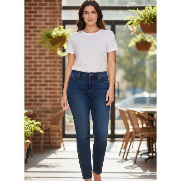 Talbots Womens 18W Modern Classic Preppy Slimming Stretch Jeggings Ankle Jeans - Picture 2 of 10